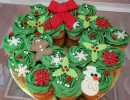 Cupcakes - Kerst cupcakes kerstkrans