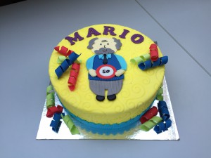 Feesttaarten - Abrahamtaart voor Mario