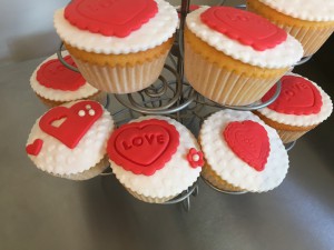 Cupcakes - Cupcakes met rode hartjes