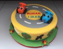 Kindertaarten - Autootjes taart Rohan
