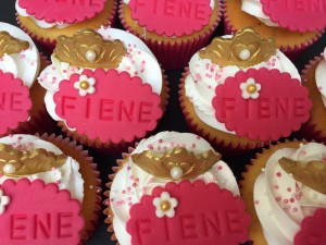 Cupcakes - Gouden kroontje cupcakes Fiene