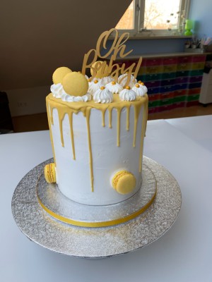 Drip Cake - Babyshower gele drip