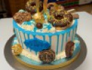 Drip Cake -Sweet 16 blauwe drip Femke