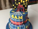 Kindertaarten - Spiderman fototaart Sam