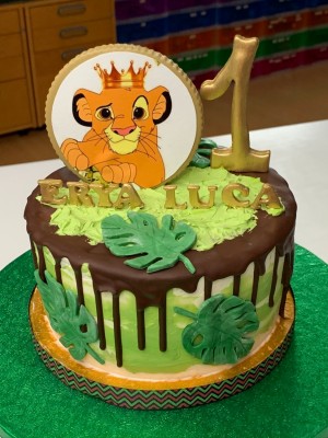 Drip Cake - Drip cake in thema Simba Lion King