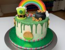 Drip Cake - Drip cake Sint Patricks Day regenboogleprechaun