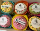 Cupcakes - Donuts voor een bedrijf met eetbare print