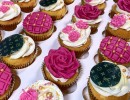 Cupcakes - Cupcakes met rozen eetbare printjes