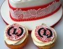 Cupcakes - Bruidscupcakes met eetbaar kant