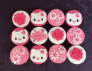 Cupcakes - Cupcakes met poesjes en bloemetjes