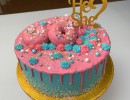 Drip Cake - Gender reveal dripcake roze drip